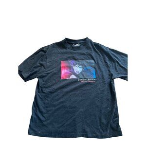Jujutsu Kaisen Anime Graphic Tee Black Short Sleeve Crewneck T-Shirt Unisex